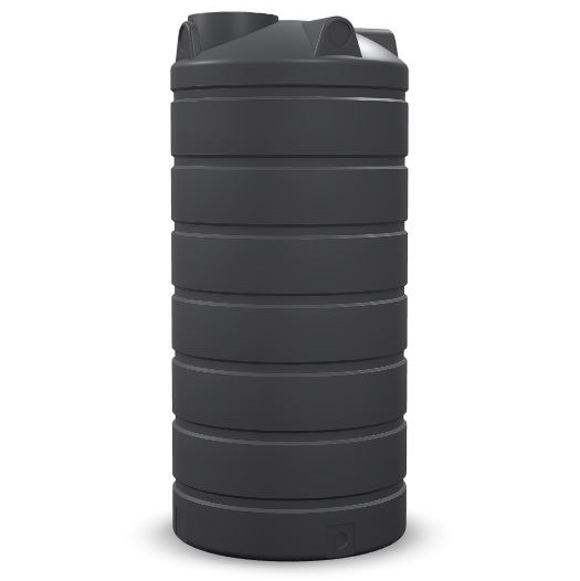1000L Round Water Tank - Boulder grey